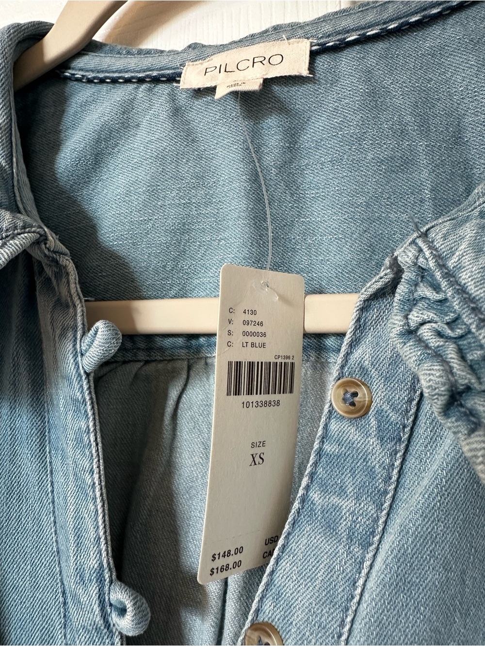 NWT! Pilcro Keira Denim Mini Dress from Anthropologie - Picture 7 of 8